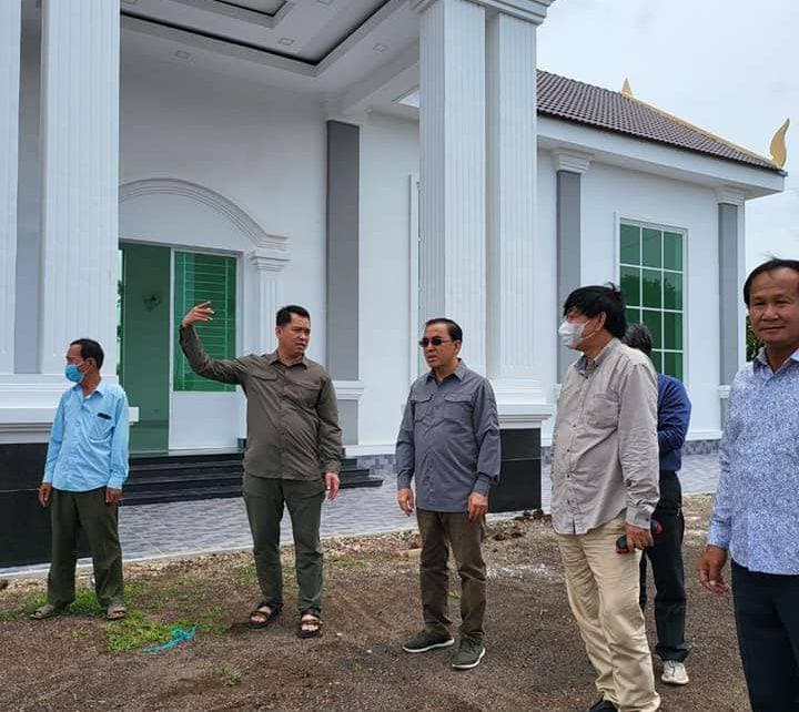ឯកឧត្តម វេង សាខុន បានអញ្ជើញចុះពិនិត្យអាគារស្នាក់ការគណ បក្សប្រជាជនកម្ពុជាឃុំរអាង