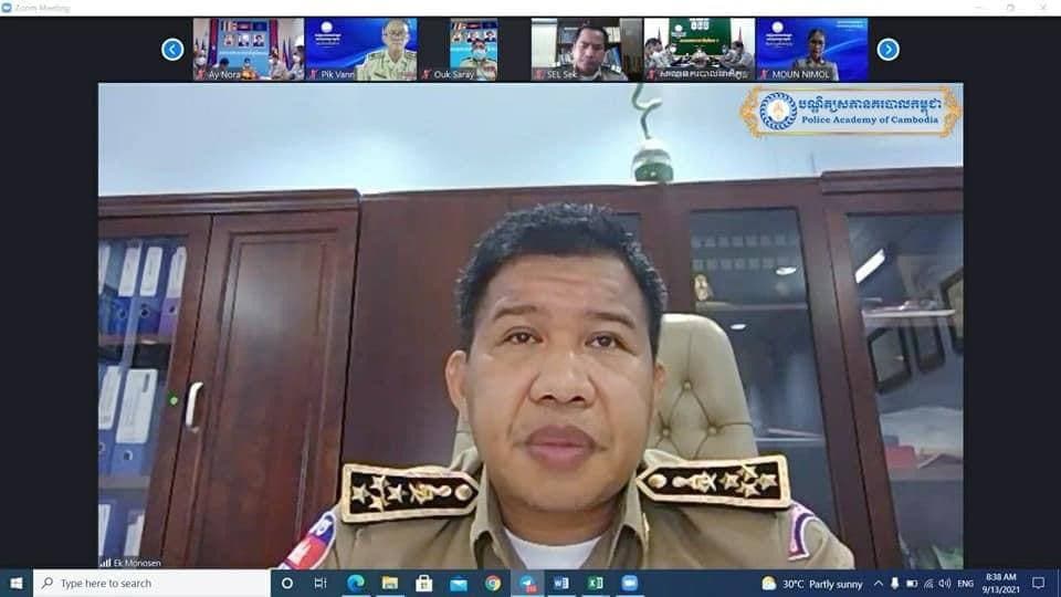 ឯកឧត្តម នាយឧត្តមសេនីយ៍ សាស្ត្រាចារ្យ ឯក មនោសែន ដឹកនាំកិច្ចប្រជុំបូកសរុបលទ្ធផលការងារប្រចាំខែសីហានិងលើកទិសដៅបន្តសម្រាប់ខែកញ្ញា ឆ្នាំ២០២១