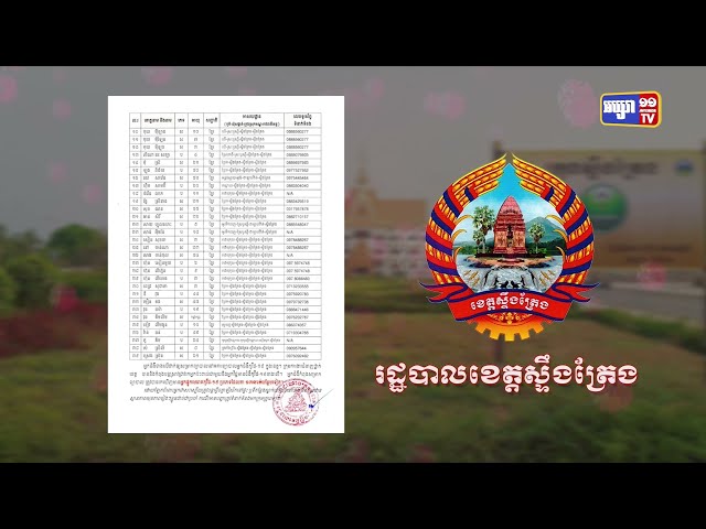 ខេត្តស្ទឹងត្រែង ឆ្លងថ្មី៤នាក់ (Video Inside)