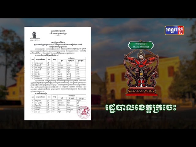 ខេត្តក្រចេះ ឆ្លងថ្មី៨នាក់ និងស្លាប់១នាក់ (Video Inside)