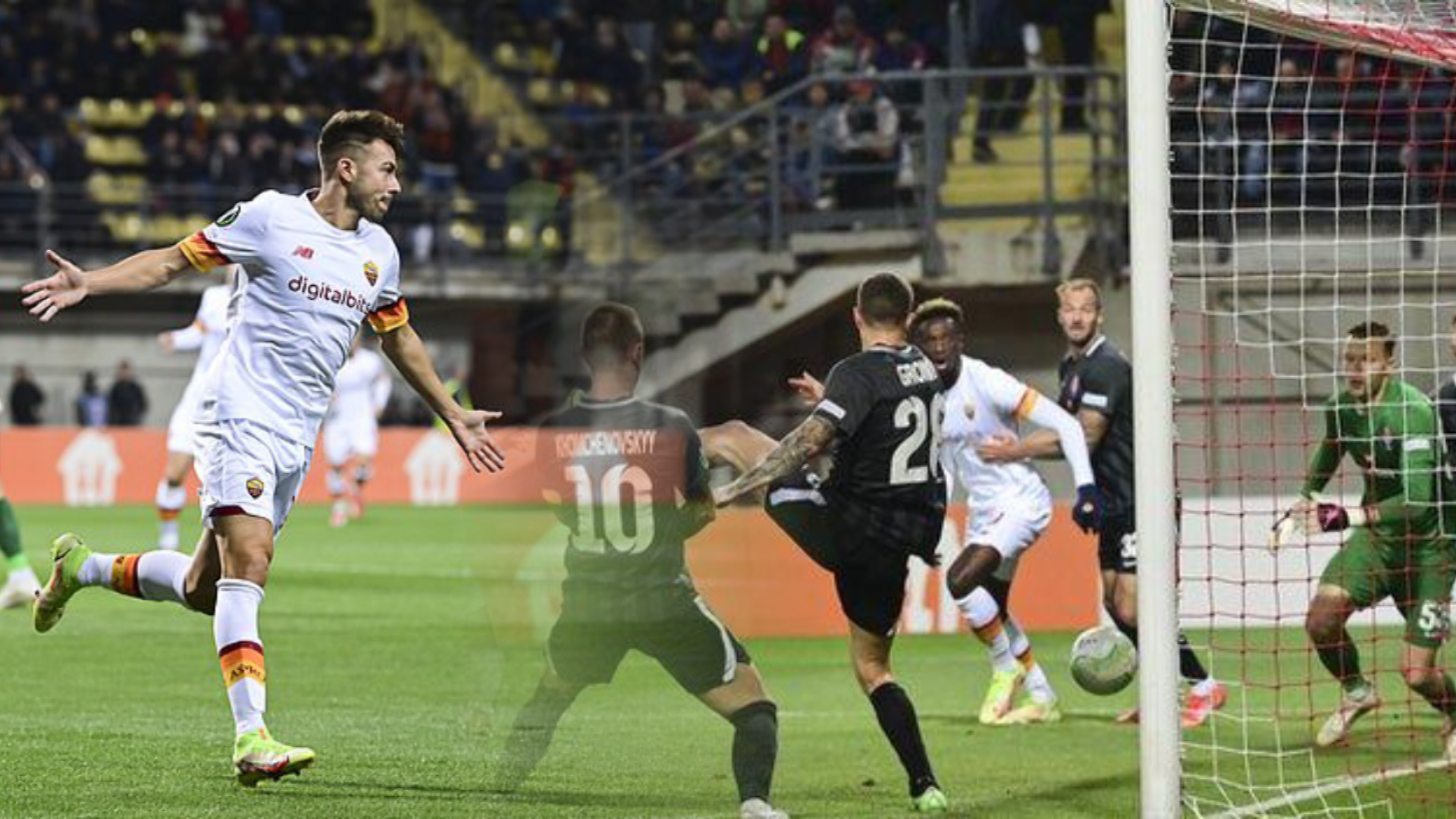 ក្រុម Roma យកឈ្នះ Zorya Luhansk ៣ទល់នឹង០ នៃការប្រកួតពានរង្វាន់ Europa Conference League