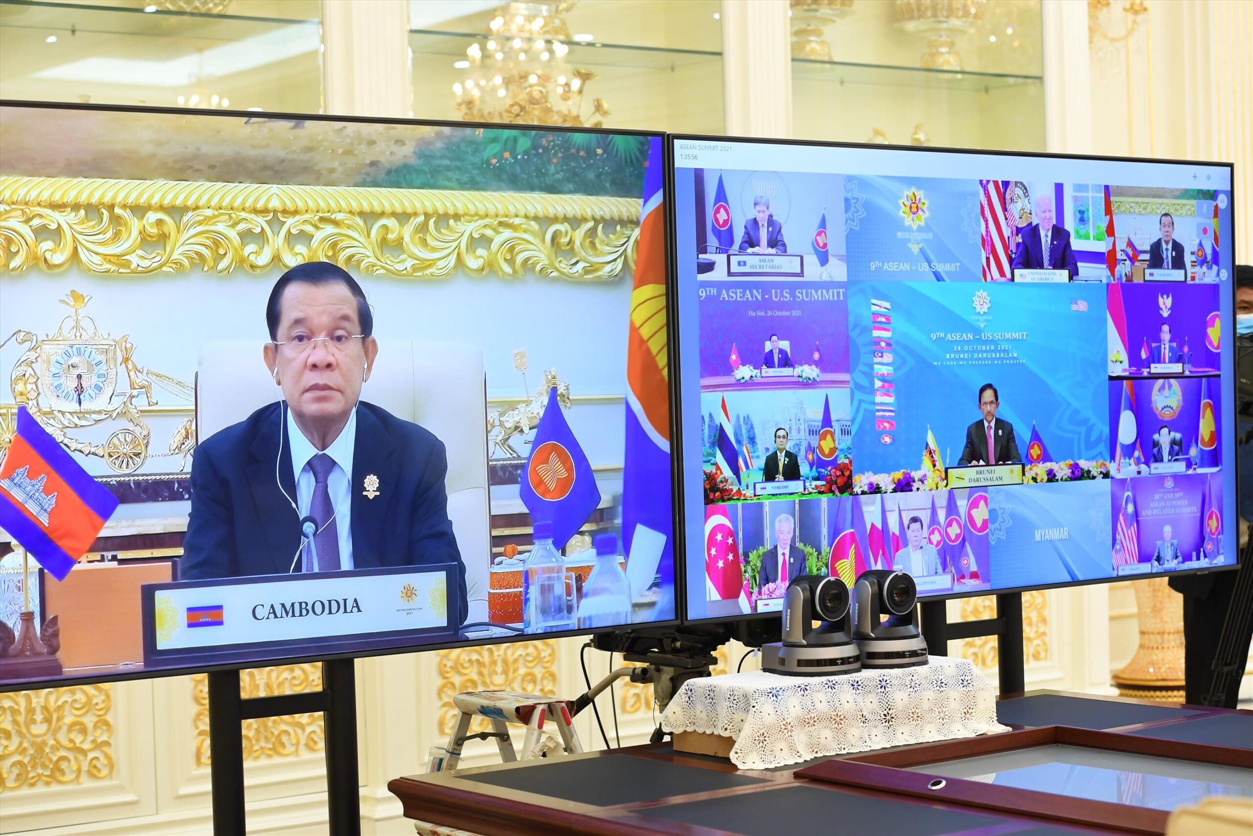 សម្តេចតេជោ ហ៊ុន សែន ថ្លែងក្នុងកិច្ចប្រជុំកំពូលអាស៊ាន, កិច្ចប្រជុំកំពូលអាស៊ាន-កូរ៉េ, កិច្ចប្រជុំកំពូលអាស៊ាន-ចិន និងកិច្ចប្រជុំកំពូលអាស៊ាន-អាមេរិក នាថ្ងៃទី២៦ ខែតុលា ឆ្នាំ២០២១