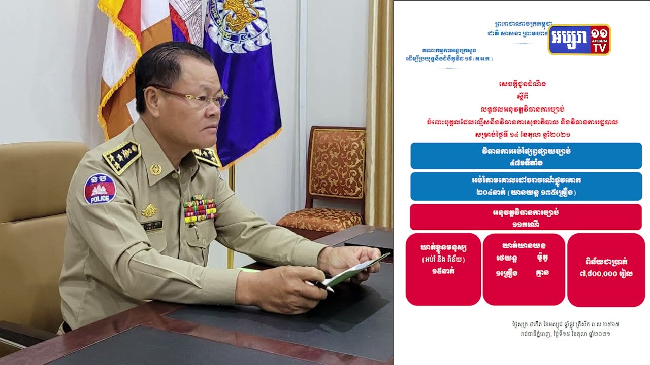 ឃាត់មនុស្ស១៥នាក់ ក្នុងរយៈពេល២៤ម៉ោងចុងក្រោយនេះ (Video Inside)