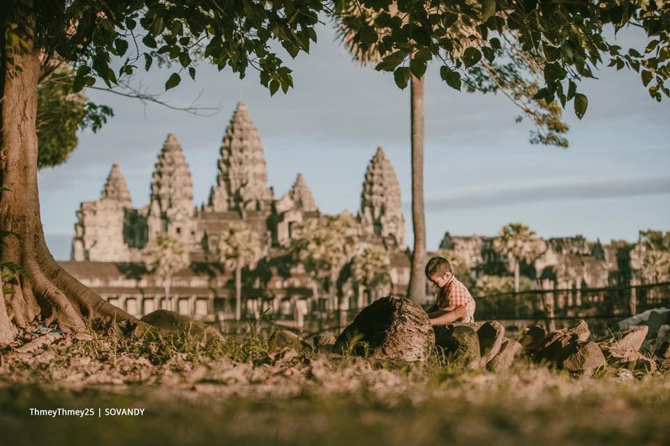 ទេសភាពមួយ​ផ្នែក នៃប្រាសាទអង្គរវត្ត