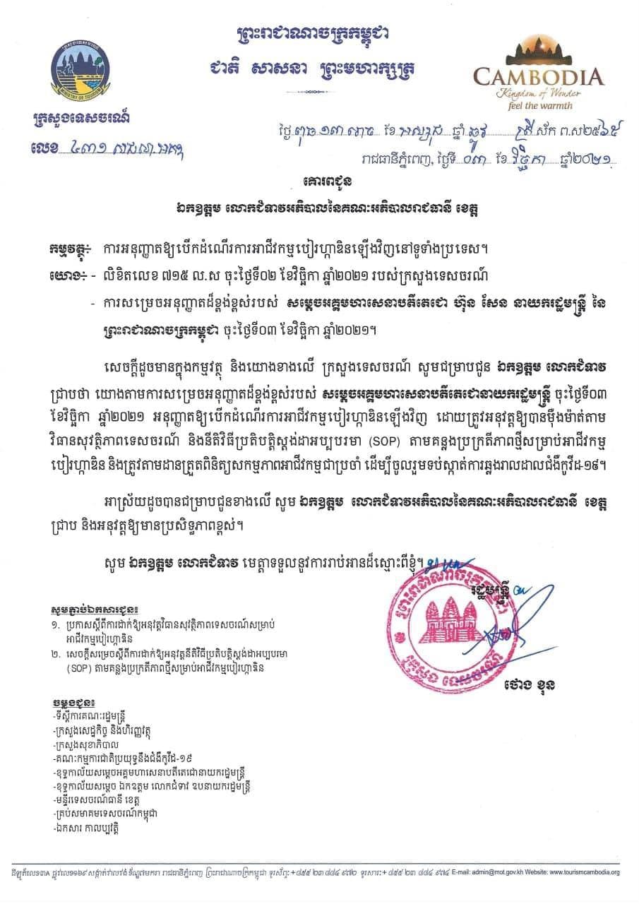 កម្ពុជាបើកដំណើរការអាជីវកម្ម បៀរហ្កាឌិនឡើងវិញ នៅទូទាំងប្រទេស