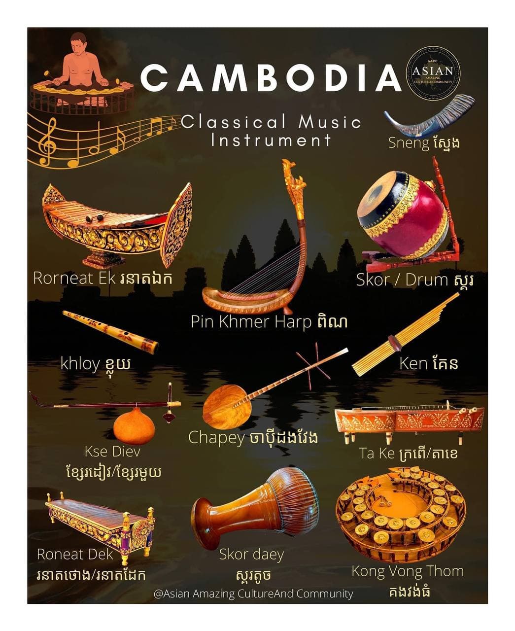 ឧបករណ៍ភ្លេងខ្មែរ 🎼🇰🇭