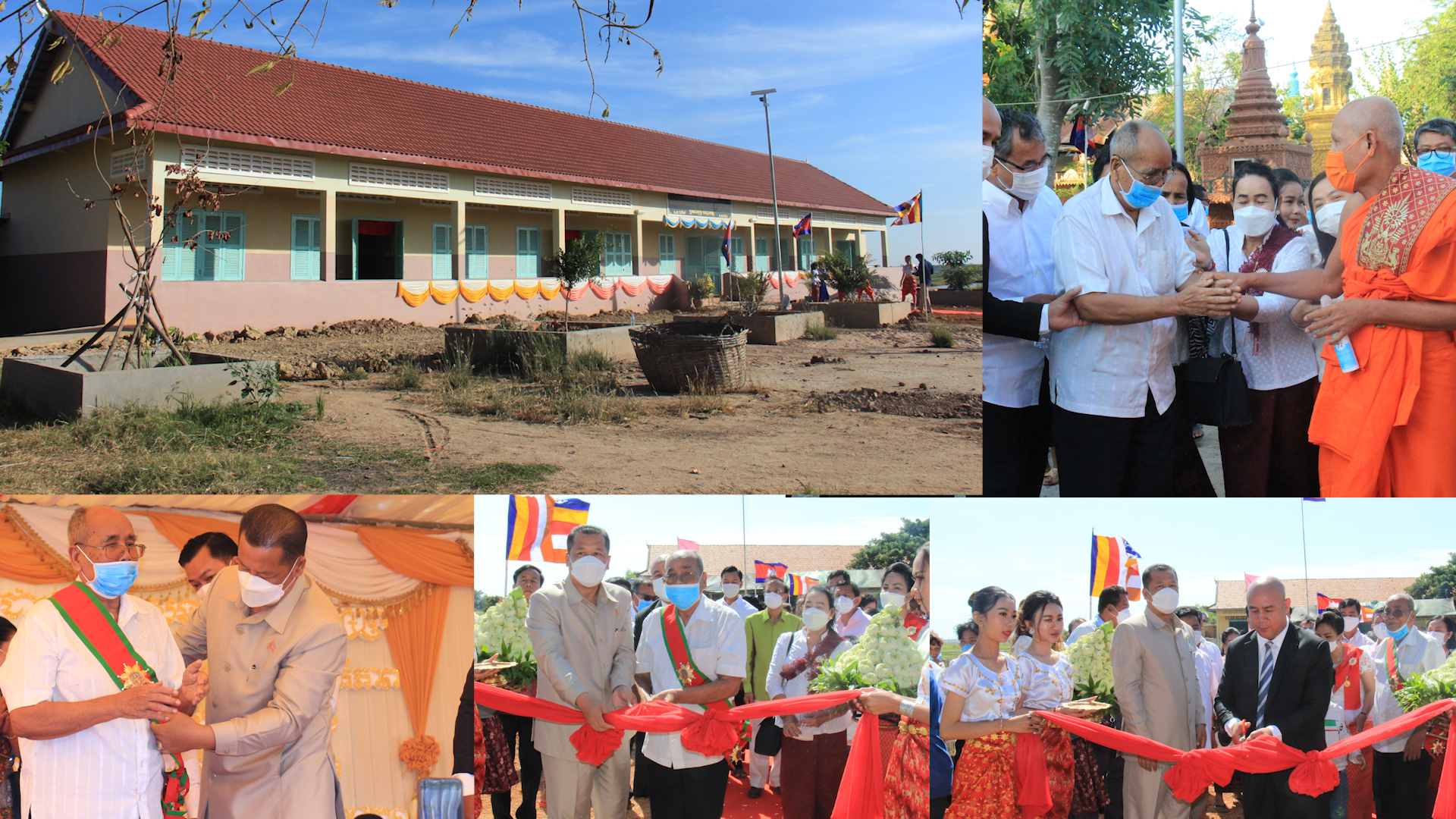 អាគារសិក្សាមួយខ្នងតម្លៃជាង៨ម៉ឺនដុល្លារអាមេរិក ដែលជាអំណោយរបស់ព្រឹទ្ធាចារ្យ អ៊ុង សាក់ បានសម្ភោធដាក់ឲ្យប្រើប្រាសផ្លូវការ
