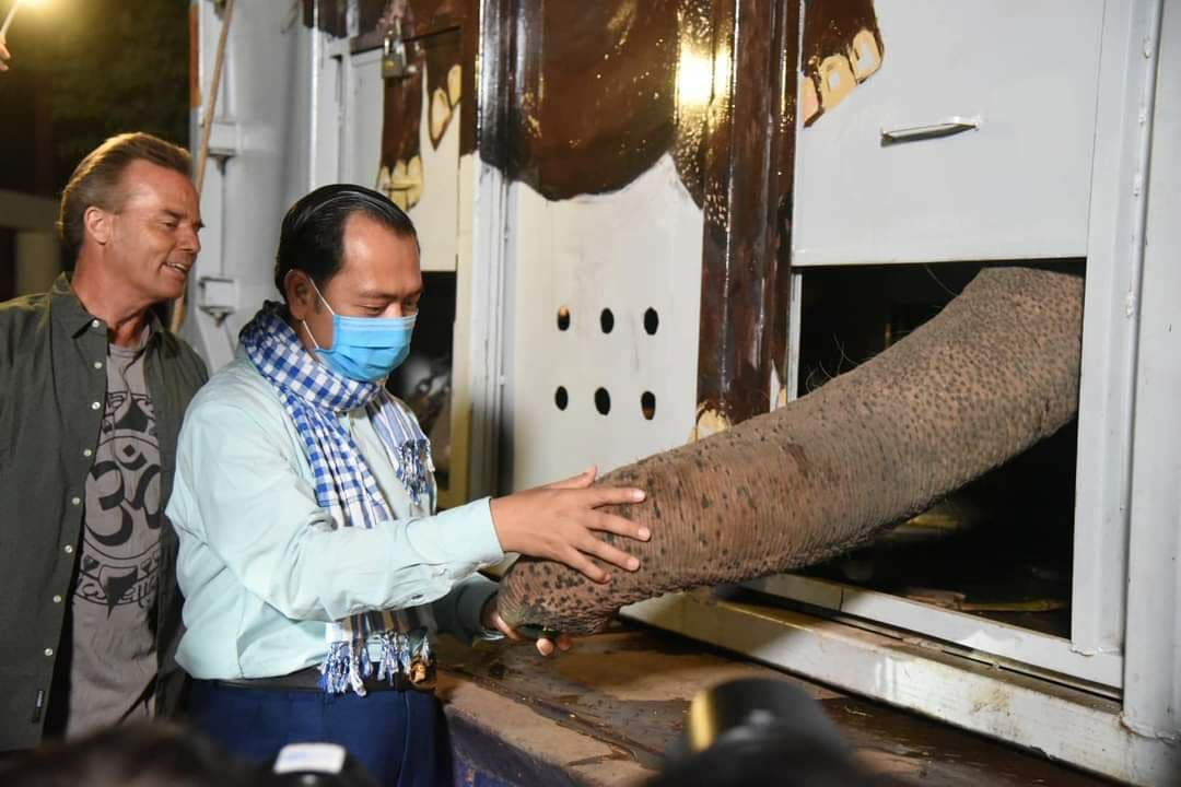 ឯកឧត្តមរដ្ឋលេខាធិការក្រសួងបរិស្ថាន រំឭកអនុស្សាវរីយ៍ខួបមួយឆ្នាំ នៃការទទួលសត្វដំរី ដ៏ឯកោជាងគេលើលោក ឈ្មោះ ខាវ៉ាន់ មកលើទឹកដីកម្ពុជា