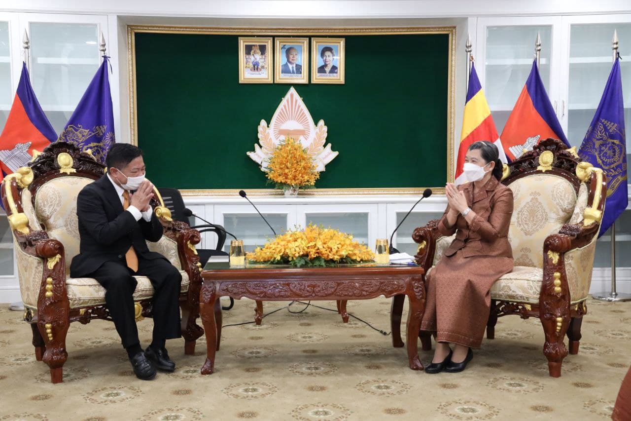 លោកជំទាវ ម៉ែន សំអន សាទរចំពោះវត្តមាន ឯកឧត្តម  ឯកអគ្គរដ្ឋទូតវៀតណាម ប្រចាំនៅកម្ពុជា ដែលទើបផ្លាស់ថ្មី