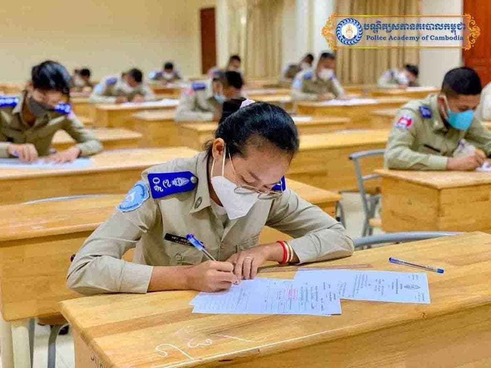 ការរៀបចំប្រឡងបញ្ចប់ឆមាស ថ្នាក់បរិញ្ញាបត្រវិទ្យាសាស្រ្តនគរបាល ជំនាន់ទី៩ ឆ្នាំទី៤ ឆមាសទី២ របស់វិទ្យាស្ថានបណ្ដុះបណ្ដាលវិជ្ជាជីវៈនគរបាល