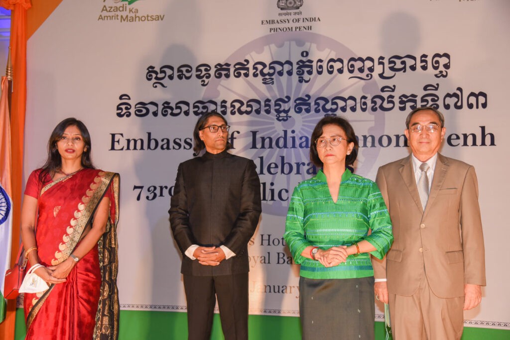 ស្ថានទូតឥណ្ឌាប្រចាំកម្ពុជារៀបចំពិធីអបអរសាទរទិវាសាធារណរដ្ឋឥណ្ឌាលើកទី៧៣