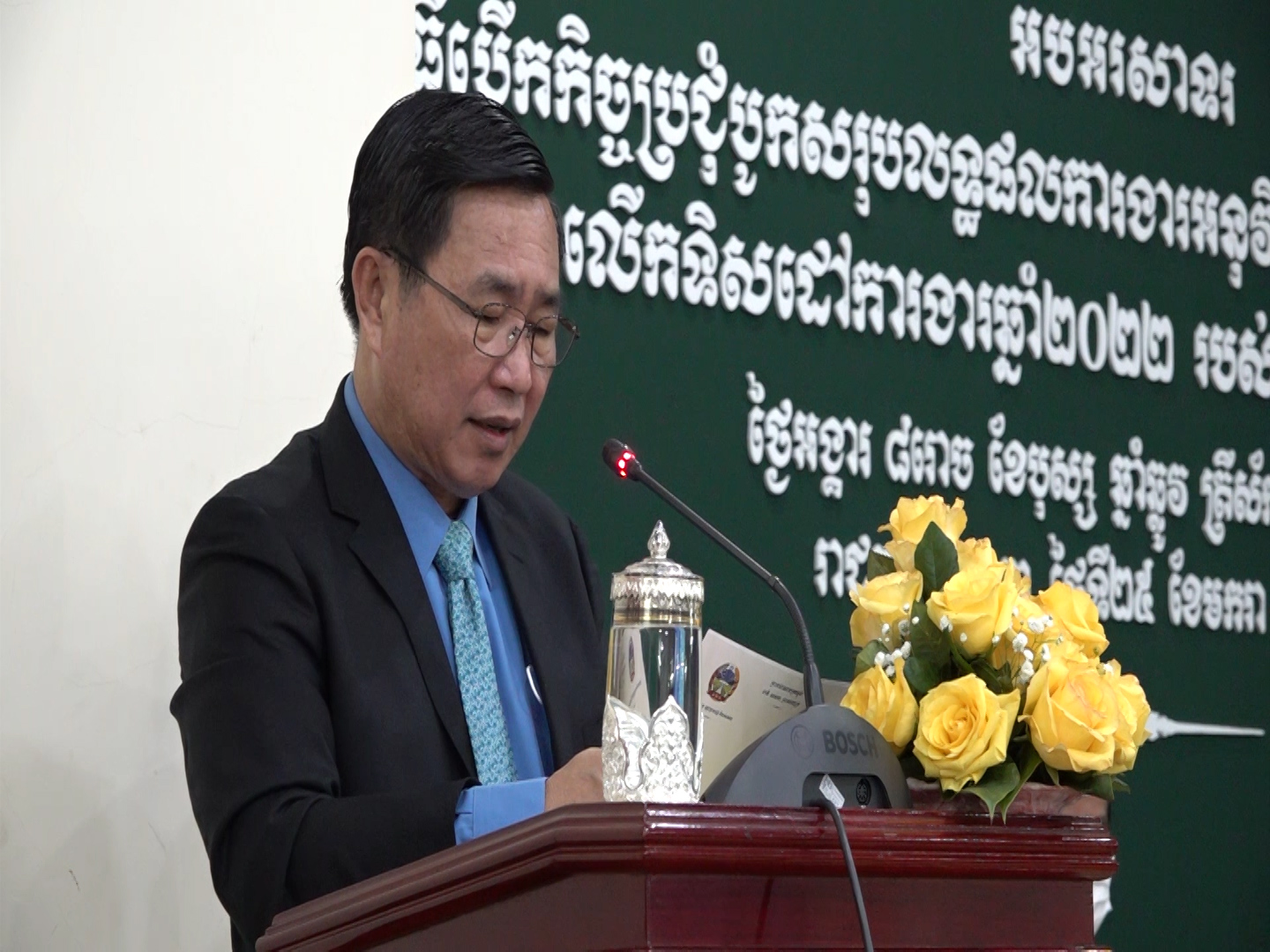 រដ្ឋលេខាធិក្រសួងកសិកម្ម មានប្រសាសន៍ថា   ការរីកចម្រើននៃ​វិស័យកសិកម្ម គឺជាកត្តាគន្លឹះសម្រាប់ការកាត់បន្ថយភាពក្រីក្រ ដែល​វិស័យនេះបាន​ចូលរួមយ៉ាងសកម្មក្នុងកំណើនផលិតផលក្នុងស្រុក (GDP) និងស្ថិរភាពភាពម៉ាក្រូសេដ្ឋកិច្ច