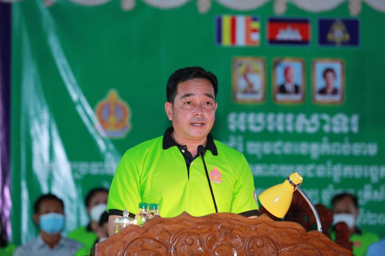 នៅបរិវេណវិទ្យាល័យ ហ៊ុន សែន ស្គន់ ស្រុកជើងព្រៃ មានរៀបចំពិធីបោះជំរំ យុវជនខេត្តកំពង់ចាម