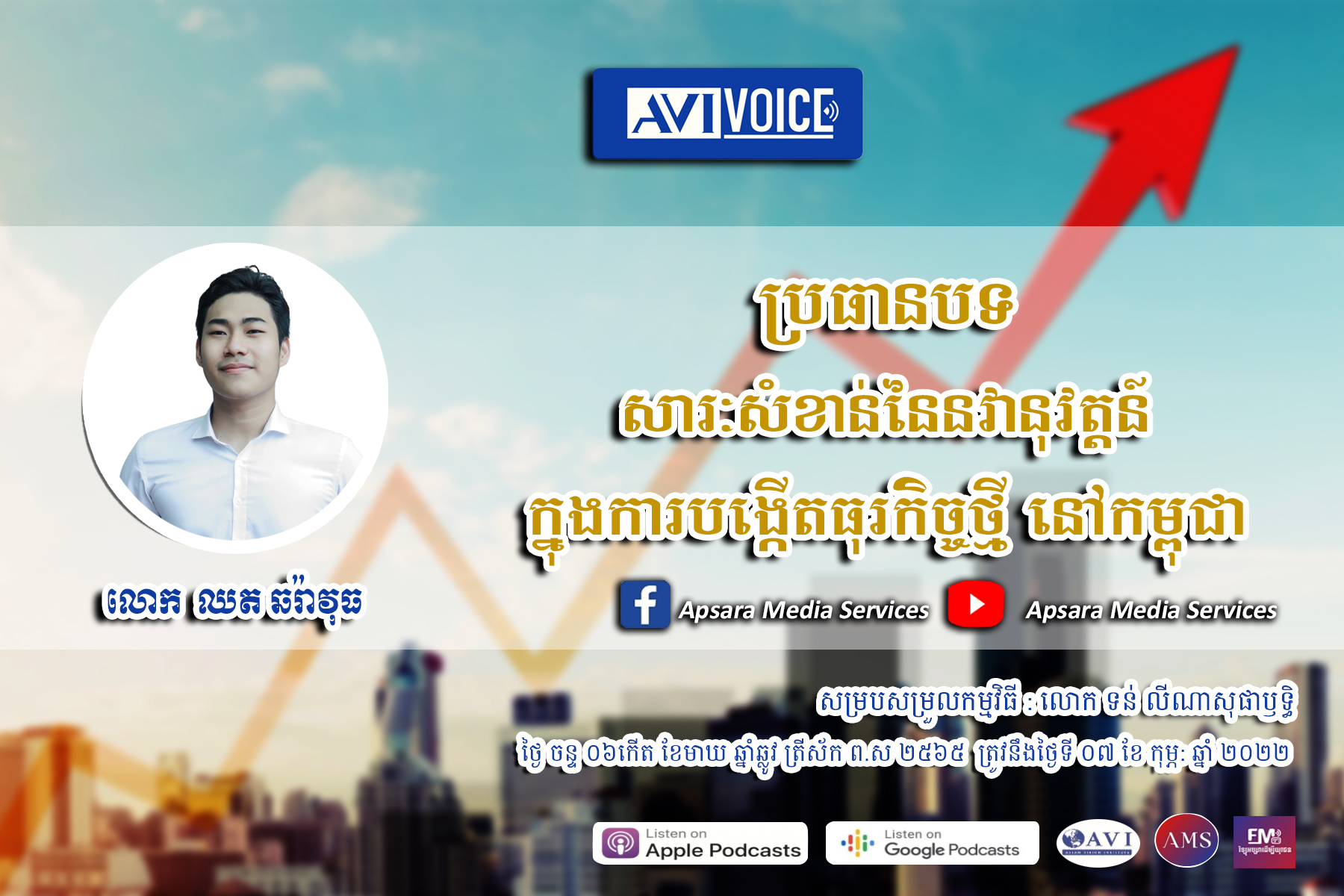 AVIVoice Ep59: សារៈសំខាន់នៃនវានុវត្តន៍ក្នុងការបង្កើតធុរកិច្ចថ្មី នៅកម្ពុជា