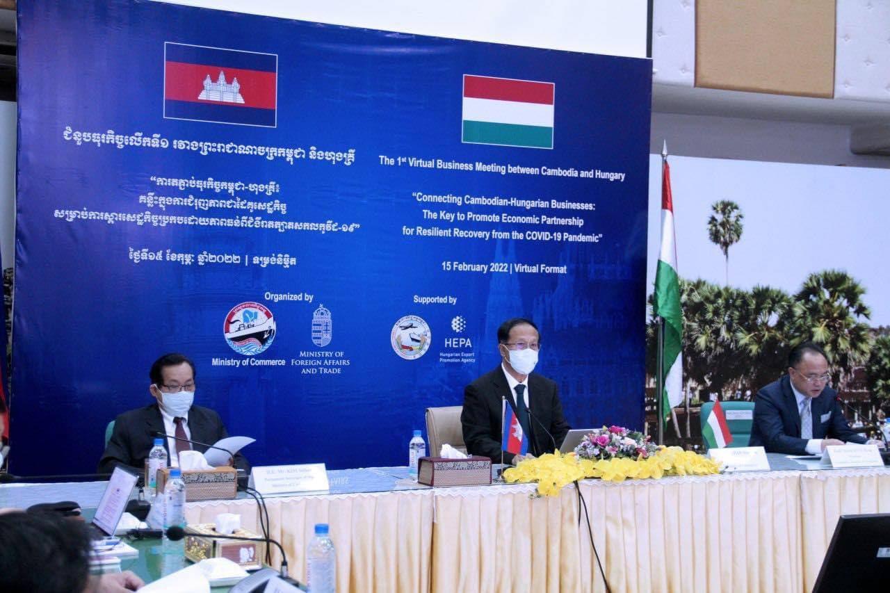 កម្ពុជា-ហុងគ្រី បើកជំនួបធុរកិច្ចលើកទី១ ជំរុញភាពជាដៃគូសម្រាប់ការស្តារសេដ្ឋកិច្ចប្រកបដោយភាពធន់ពីជំងឺកូវីដ-១៩