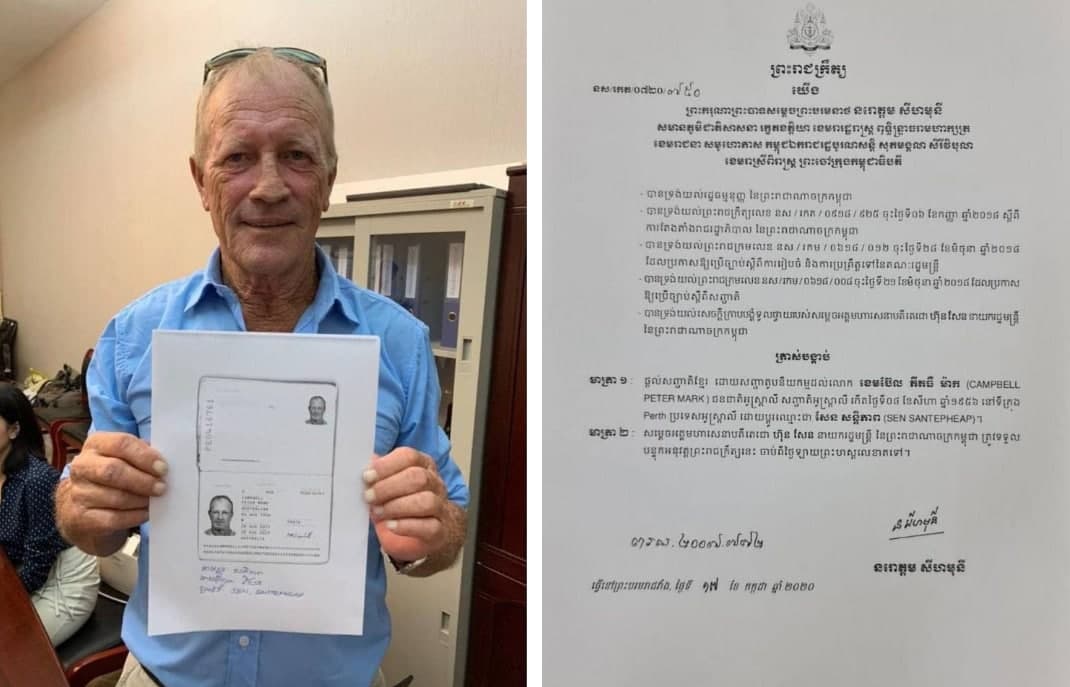 សូមអបអរសាទរលោក Campbell ដែលទទួលបានសញ្ជាតិខ្មែរ 👏