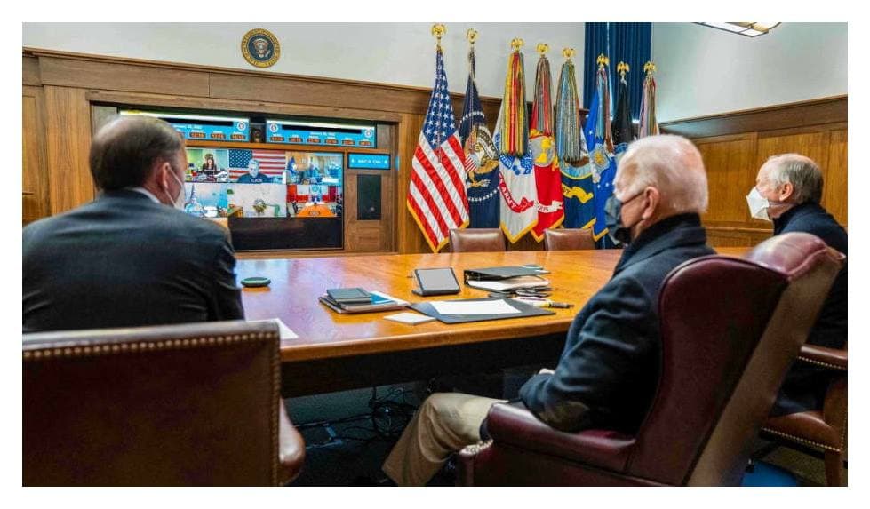 ប្រធានាធិបតីអាមេរិក លោក Joe Biden បានប្រជុំជាមួយសម្ព័នមិត្តជាច្រើនរួមទាំងប្រទេសមហាអំណាចសេដ្ឋកិច្ច G7 ផង ដើម្បីដាក់ទណ្ឌកម្មគ្រប់បែងយ៉ាងប្រឆាំងនឹងរុស្ស៊ី ប៉ុន្តែតើលោកពូទីនខ្លាចឬយ៉ាងណា?