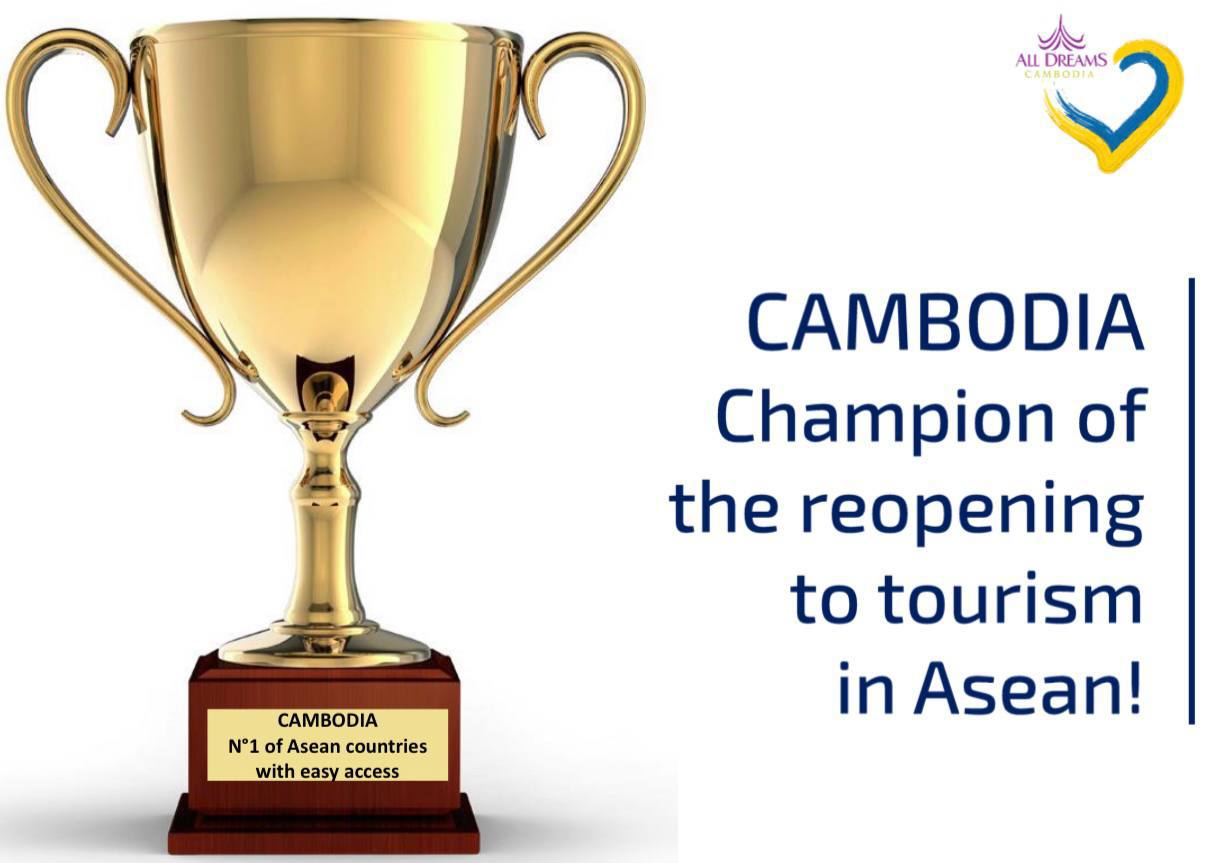 កម្ពុជាឈរលំដាប់ទី១ ក្នុងចំណោមប្រទេសអាស៊ាន ដែលបង្កលក្ខណៈងាយស្រួលដល់ទេសចរ