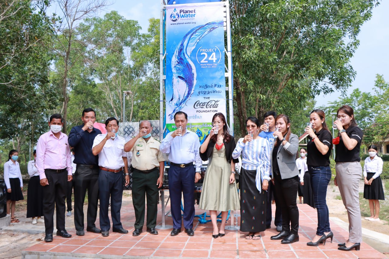 ប៉មចម្រោះទឹកស្អាតចូលរួមផលិតទឹកស្អាតប្រកបដោយគុណភាពសម្រាប់សិស្សានុសិស្ស