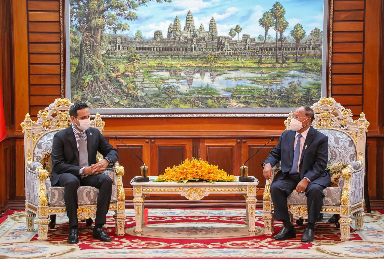 ឯកអគ្គរដ្ឋទូតថ្មីប្រទេសប៉ាគីស្ថានគោរពស្នើសុំ សម្តេចប្រធានរដ្ឋសភាជំរុញកិច្ចសហប្រតិបត្តិការរដ្ឋសភាប្រទេសទំាងពីរបន្ថែមទៀត