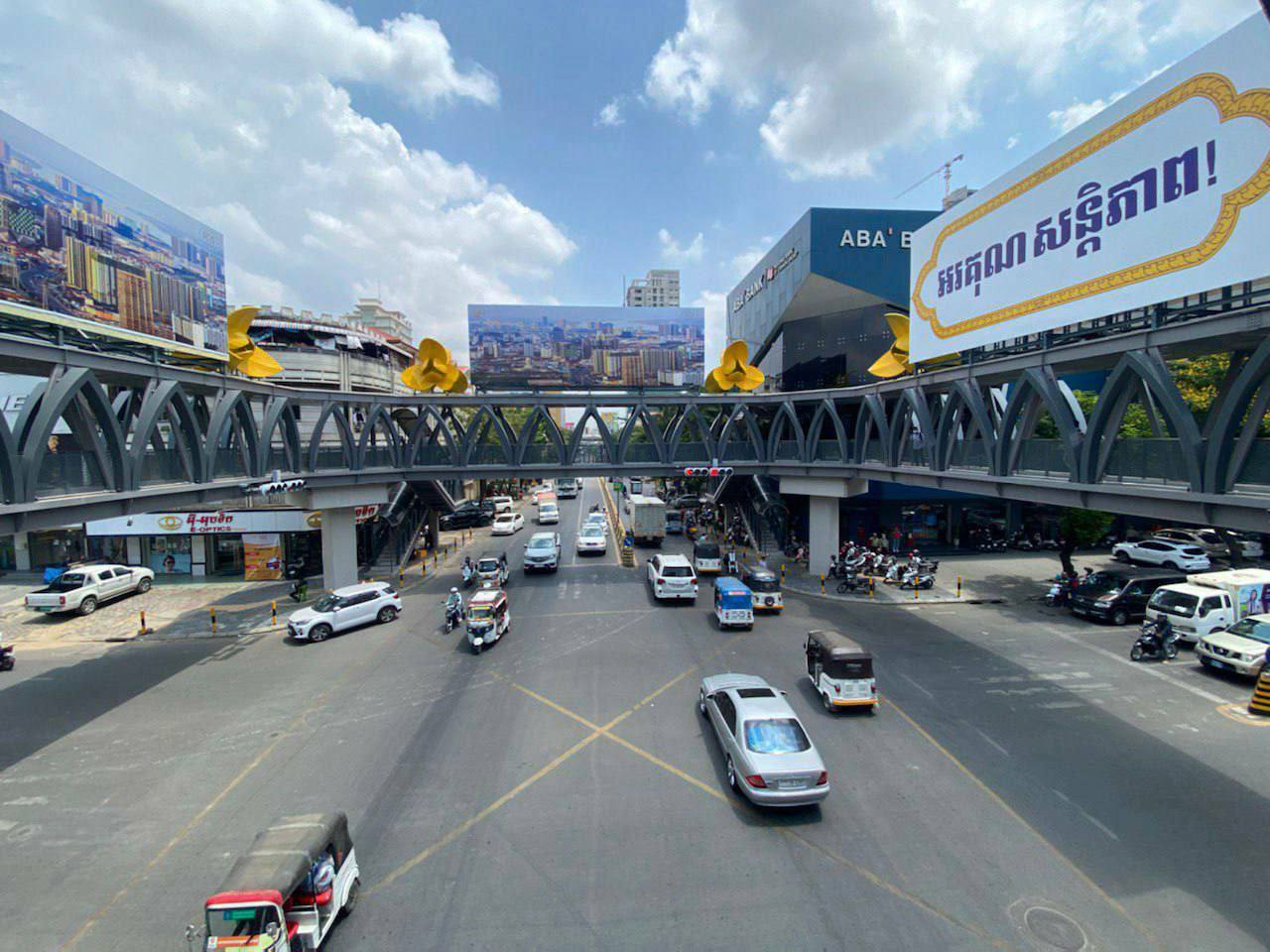 ស្ពានអាកាសថ្មើរជើងសន្ធរម៉ុកគ្រោងនឹងសម្ពោធដាក់ឪ្យប្រើប្រាស់នៅពេលខាងមុខនេះ
