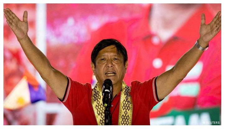 Ferdinand Marcos Jr កូនប្រុសអតីតមេដឹកនាំហ្វីលីពីន ជាប់ឆ្នោតជាប្រធានាធិបតីថ្មីជំនួសលោក Rodrigo Duterte ដែលចប់អាណត្តិ