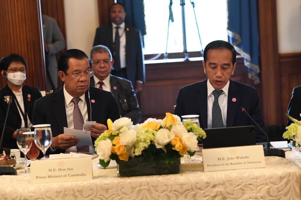 សម្តេចតេជោ ហ៊ុន សែន អញ្ជើញចូលរួមក្នុងពិធីទទួលទានអាហារថ្ងៃត្រង់ រៀបចំដោយលោកជំទាវ Nancy Pelosi ប្រធានសភាអាមេរិក