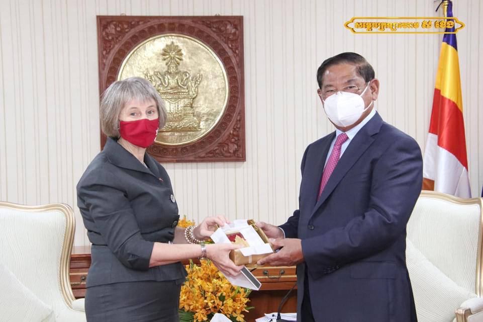 រដ្ឋមន្រ្តីក្រសួងមហាផ្ទៃបានវាយតម្លៃខ្ពស់ចំពោះទំនាក់ទំនងកិច្ចសហប្រតិបត្តិការជារួមវរវាងកម្ពុជានិងកាណាដាលើវិស័យជាច្រើនបានល្អប្រសើរ