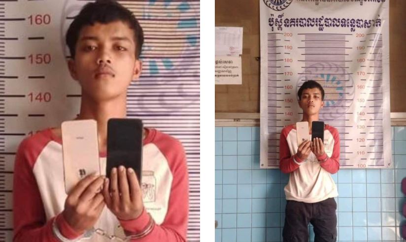ឃើញទូរស័ព្ទគេទុកលើតុទំនងពេក ក៏ចូលលួចបានសម្រេច តែត្រូវពលរដ្ឋឃាត់ខ្លួនប្រគល់ឲ្យសមត្ថកិច្ច