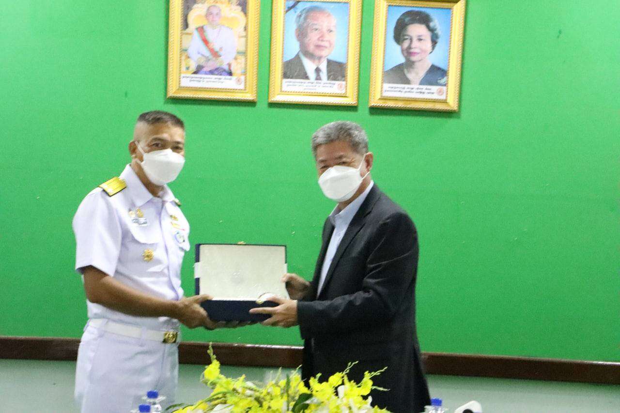 ប្រតិភូនាវាចម្បាំងកងទ័ពជើងទឹកថៃ មកធ្វើទស្សនកិច្ចនៅខេត្តព្រះសីហនុ ដើម្បីរឹតចំណងមិត្តភាពរវាងប្រទេសទំាងពីរ កម្ពុជា-ថៃ