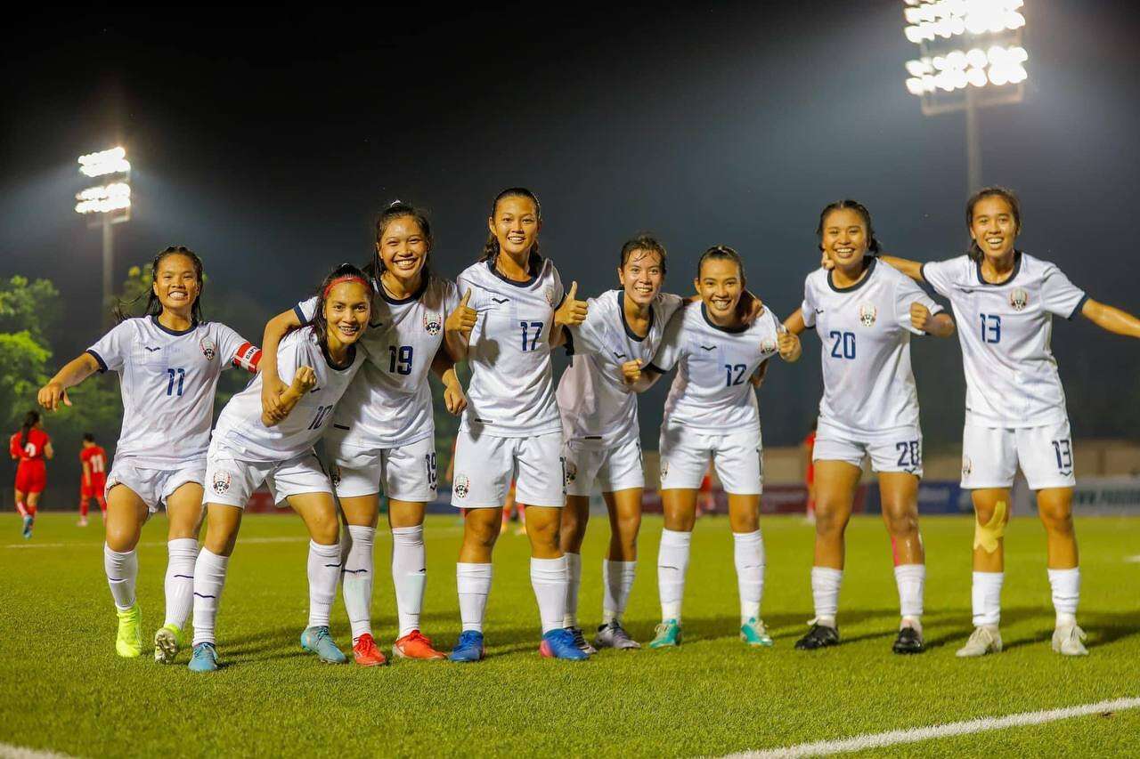 ក្រុមបាល់ទាត់នារីកម្ពុជា ស្មើជាមួយក្រុមនារីឡាវ ១ទល់១