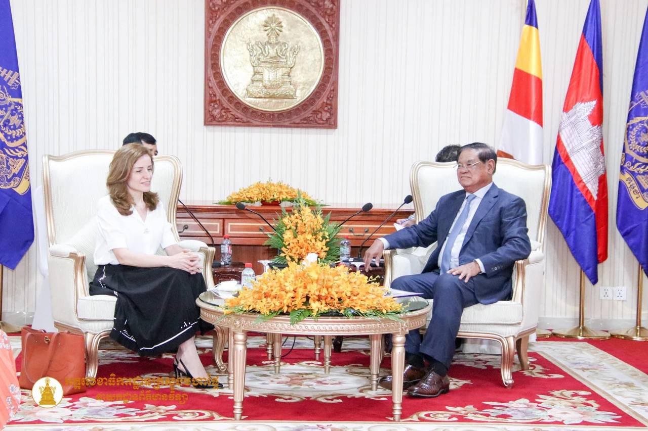សម្ដេចក្រឡាហោម ស ខេង ទទួលជួប ប្រធានឧត្តមស្នងការសិទ្ធិមនុស្សអង្គការសហប្រជាជាតិ ប្រចាំនៅកម្ពុជា