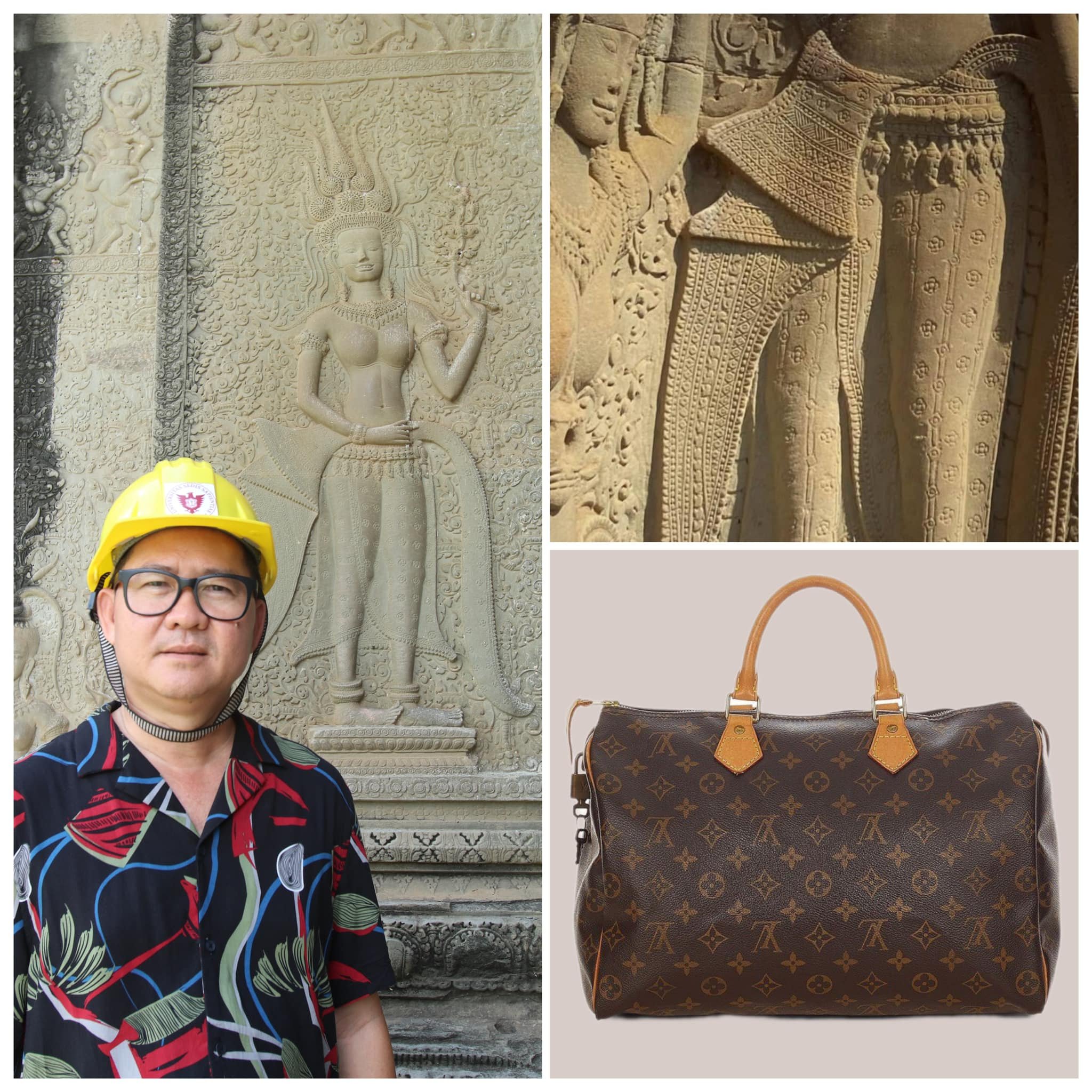 កាបូបម៉ាក Louis Vuitton ត្រូវបានចម្លងចេញពីប្រាសាទអង្គរវត្ត?