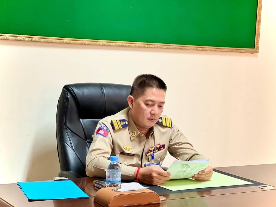 អធិការនគរបាលខណ្ឌទួលគោក ដឹកនាំកិច្ចប្រជុំផ្សព្វផ្សាយសេចក្តីសម្រេច របស់ស្នងការដ្ឋាននគរបាលរាជធានីភ្នំពេញ