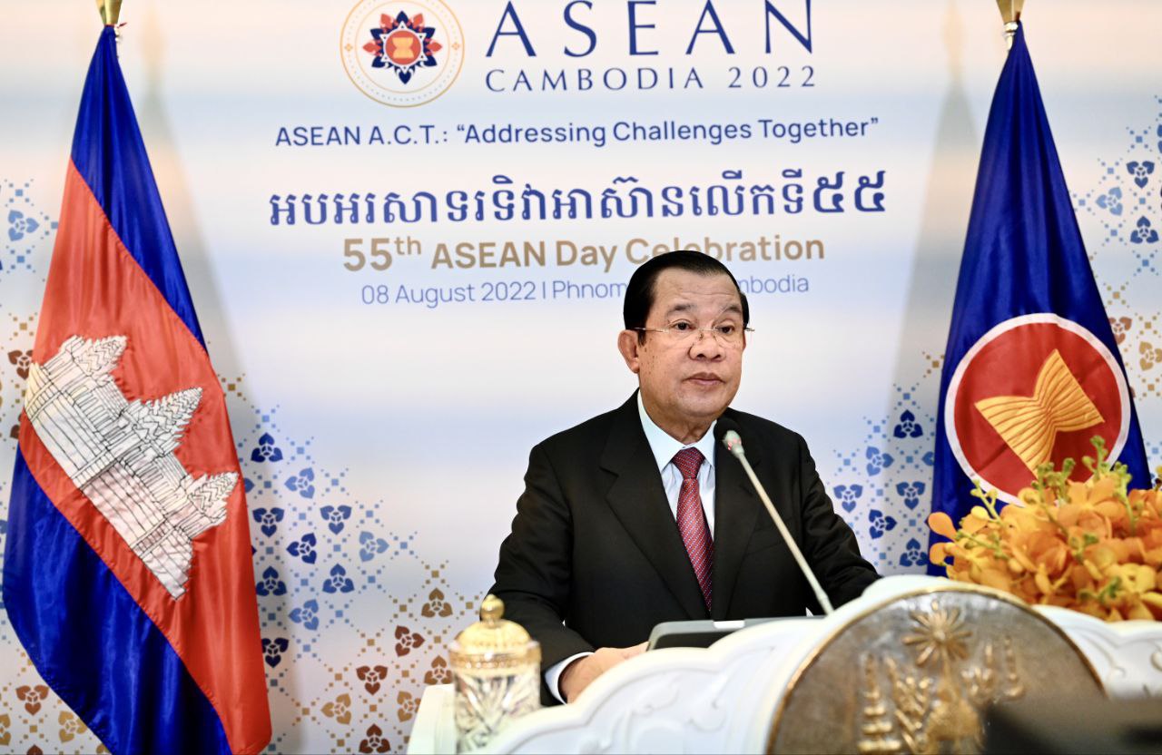 សារលិខិត អបអរសាទរទិវាអាស៊ាន របស់សម្តេចអគ្គមហាសេនាបតីតេជោ ហ៊ុន សែន នាយករដ្ឋមន្រ្តី នៃព្រះរាជាណាចក្រកម្ពុជា ថ្ងៃទី ០៨ ខែសីហា ឆ្នាំ២០២២