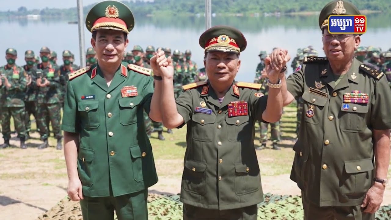 លំហាត់សង្គ្រោះគ្រោះមហន្តរាយនៃប្រទេសទាំង៣បិទបញ្ចប់ (Video Inside)