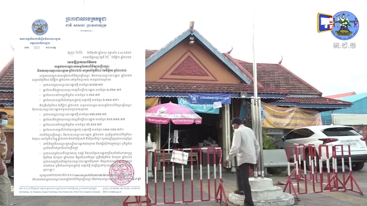 ដំណើរការចុះឈ្មោះ និងពិនិត្យឈ្មោះបោះឆ្នោតនៅសល់ពេលតែ១៥ថ្ងៃប៉ុណ្ណោះ (Video Inside)