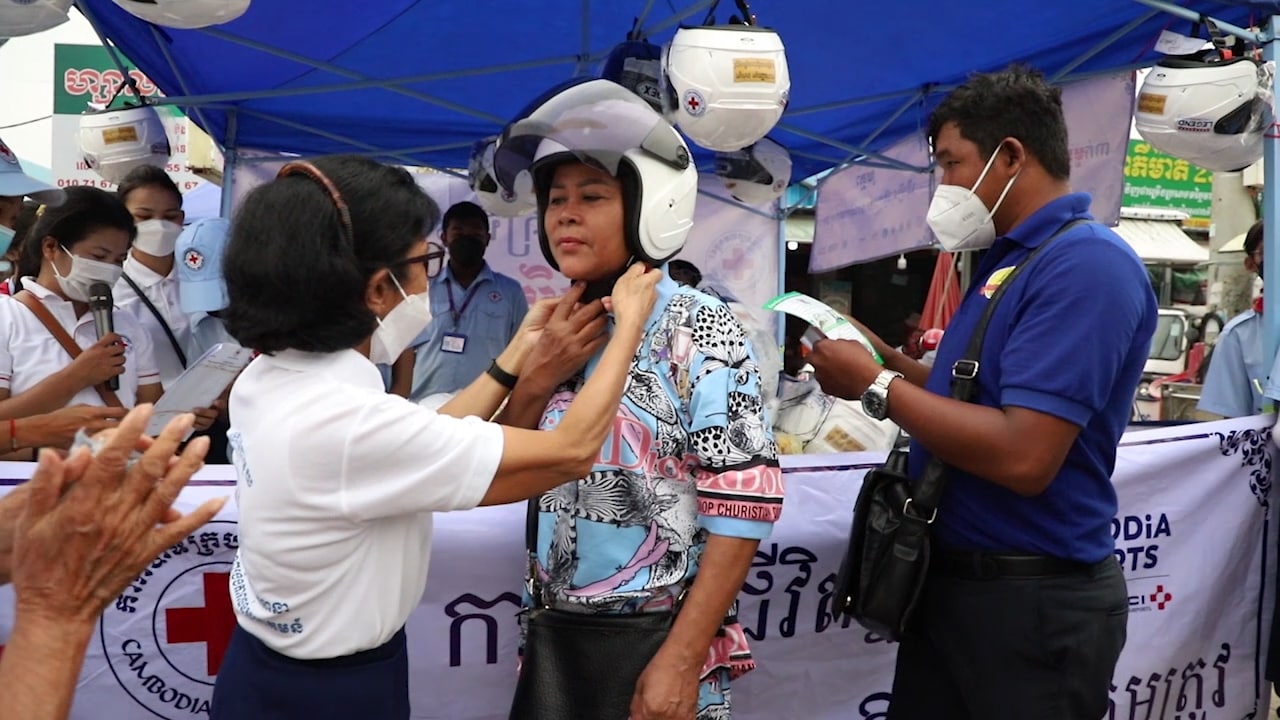 កាកបាទក្រហមកម្ពុជា បើយុទ្ធនាការស្តីពី «ការចូលរួមលើកកម្ពស់សុវត្ថិភាពចរាចរណ៍ផ្លូវគោក និងបរិយាបន្ននៅកម្ពុជា»