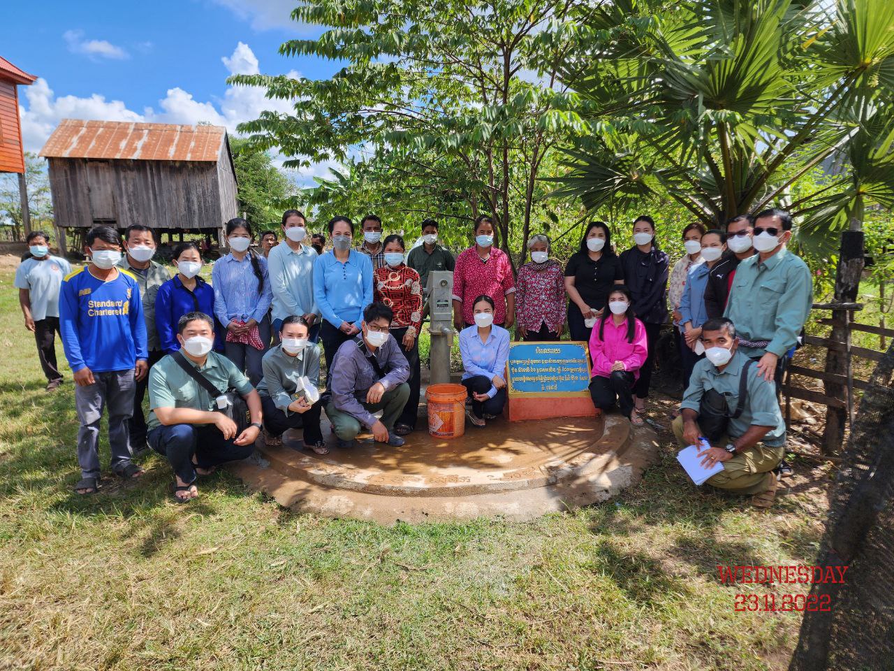 លោកជំទាវ ពេជ ចន្ទមុន្នី ហ៊ុនម៉ាណែត ប្រគល់អណ្តូងទឹកស្អាតចំនួន១០ជូនអ្នកស្រុកកោះញែក
