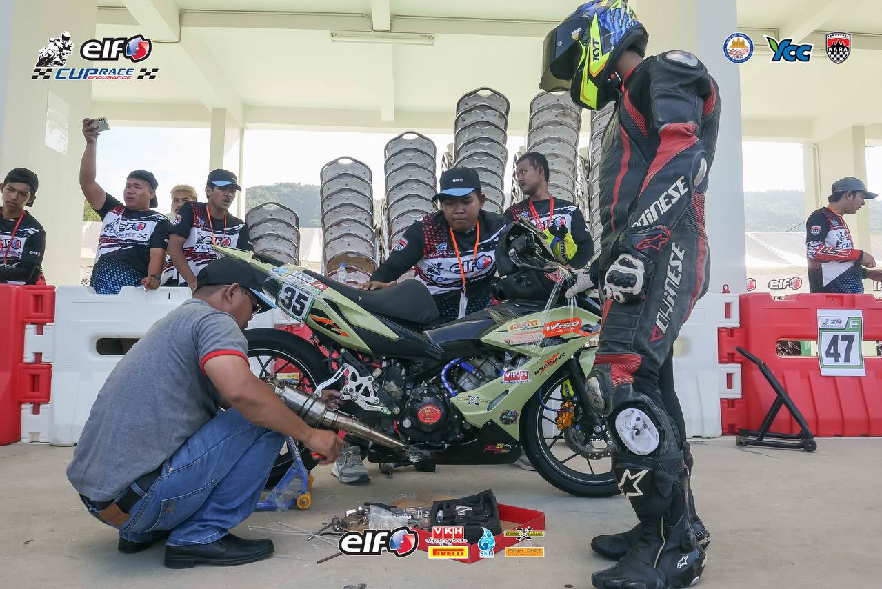 ការប្រណាំងម៉ូតូ Elf Cup Race Endurance ចាប់ផ្តើមត្រួតពិនិត្យបច្ចេកទេស និងប្រព័ន្ធសុវត្ថិភាព