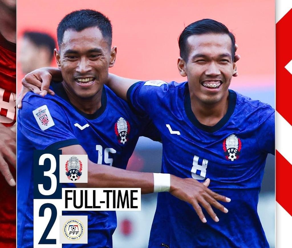 Cambodia 3:2 Philippineពីការប្រកួតបាល់ទាត់ពានរង្វាន់ AFF Mitsubishi Electric Cup 2022