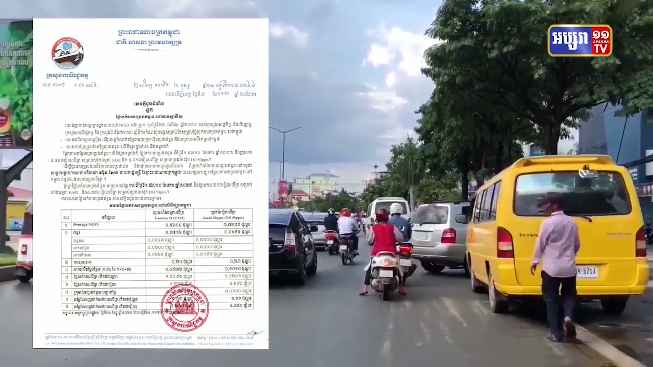 តម្លៃប្រេងសាំងកើនឡើង ក្រោយការធ្លាក់ចុះច្រើនថ្ងៃមកនេះ (Video Inside)