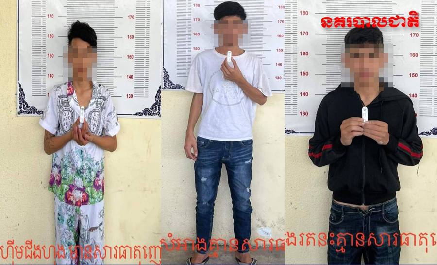 ជនសង្ស័យ ០៣នាក់ ពាក់ព័ន្ធអំពើលួចមានស្ថានទម្ងន់ទោស (ឆក់កាបូប) ត្រូវបានបង្ហាញមុខ មុនបញ្ជូនទៅតុលាការ