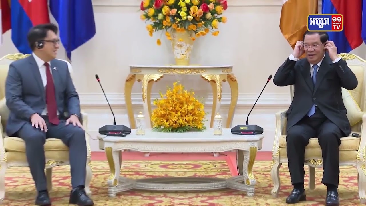 សម្តេចតេជោសែនទទួលជួបនាយកចារកម្មសម្ងាត់សិង្ហបុរី (Video Inside)