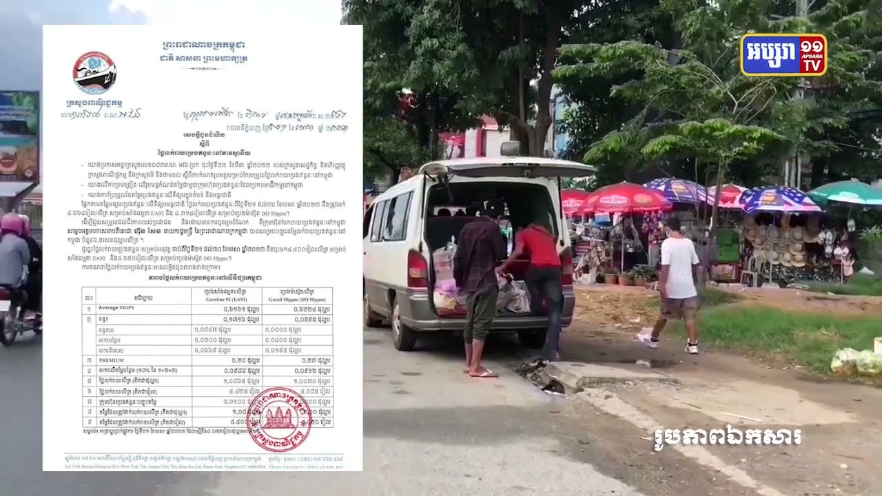 ប្រេងសាំងធ្លាក់ចុះក្នុងរយៈពេល១០ថ្ងៃទៅមុខទៀតនេះ (Video Inside)