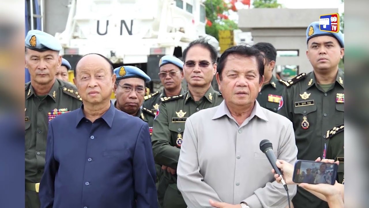 កម្ពុជាបញ្ជូនរថពាសដែក១០គ្រឿងទៅកាន់ប្រទេសម៉ាលី (Video Inside)
