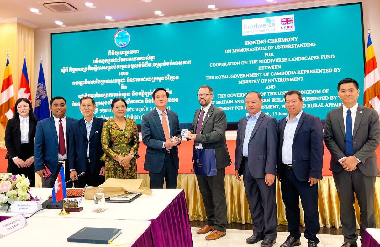 ក្រសួងបរិស្ថាន និងចក្រភពអង់គ្លេស ចុះអនុស្សរណៈដើម្បីអនុវត្តមូលនិធិតំបន់ទេសភាពជីវៈចម្រុះ