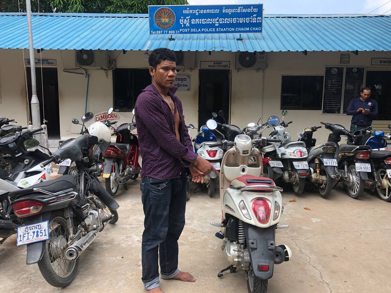 គាស់ផ្ទះលួចម៉ូតូនិងទូរស័ព្ទបានសម្រេច តែត្រូវម្ចាស់ចាប់បានមកវិញ ដោយសារមានប្រព័ន្ធGPS