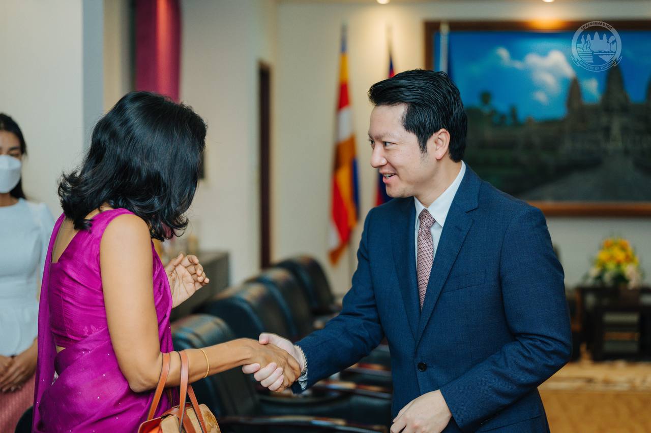 រដ្ឋមន្ត្រីទេសចរណ៍ និង លោកស្រីអគ្គរដ្ឋទូតឥណ្ឌា ឯកភាពគ្នាក្នុងការជំរុញឱ្យមានជើងហោះហើរត្រង់រវាងទីក្រុងភ្នំពេញ និងទីក្រុងញូដែលី