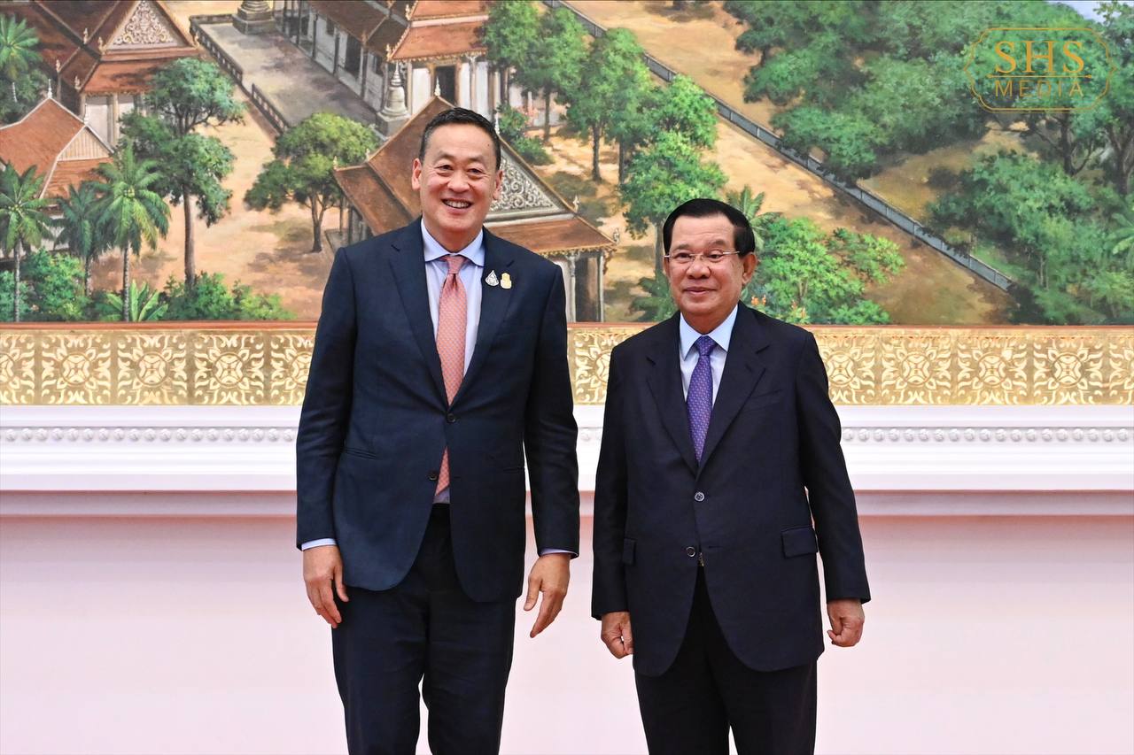 សម្ដេចតេជោ ហ៊ុន សែន អញ្ជើញជួបពិភាក្សាការងារ និងរៀបចំពិធីលៀងសាយភោជន៍ ជូននាយករដ្ឋមន្ត្រីថៃ និងគណៈប្រតិភូ
